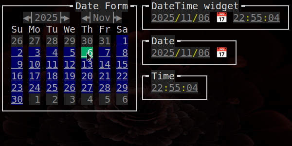 https://ceccopierangiolieugenio.github.io/binaryRepo/pyTermTk/images/pyTermTk.Widgets.DateTime.gif
